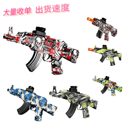 Factory Direct Sales Ak47 Toy Gun Graffiti M416 Cross-Border Amazon Mp5 Cross-Border Popular Short Assault Toy Gun - image 3