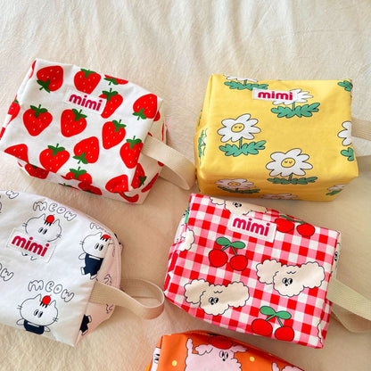 Korean Style Diaper Storage Bag, Quilted Baby Clothing Bag, Baby Bottle, Mother and Baby Stroller Hanging Bag, Cosmetic Bag - image 4