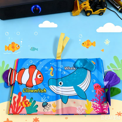 Baby Tail Cloth Book Early Education Toy for Infants, Tear-Resistant and Chewable, Animal-Themed Toy for Infants and Toddlers - image 3