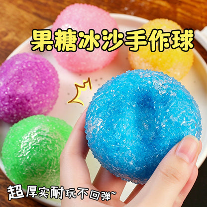 Amazon's Popular Fructose Smoothie Handmade Ball with a Moldable Texture That Makes a Crunchy Sound When Squeezed, a High-Appearance Stress-Relief Toy - image 1