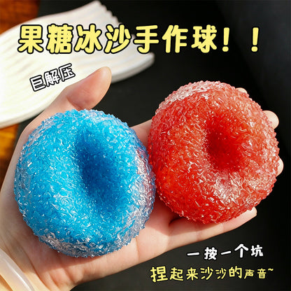 Amazon's Popular Fructose Smoothie Handmade Ball with a Moldable Texture That Makes a Crunchy Sound When Squeezed, a High-Appearance Stress-Relief Toy - image 2