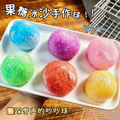 Amazon's Popular Fructose Smoothie Handmade Ball with a Moldable Texture That Makes a Crunchy Sound When Squeezed, a High-Appearance Stress-Relief Toy - image 3