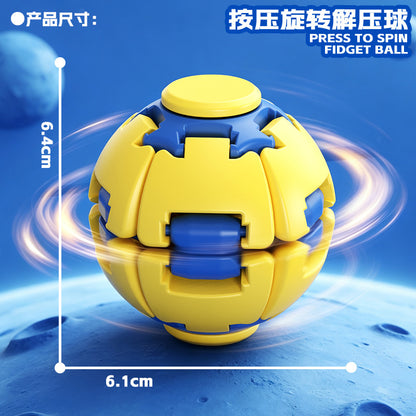 Cross-Border Popular Stress-Relief Ball, Colorful 3D Printed Press-And-Spin Ball, Fingertip Gyro, Educational Stress-Relief Small Toy Wholesale - image 4