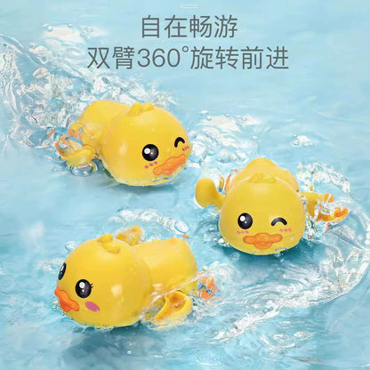 Wholesale Little Yellow Duck Baby Water Play Bath Toys, Wind-Up Turtle Children's Toys, Infant Toys, Foreign Trade Dropshipping - image 2