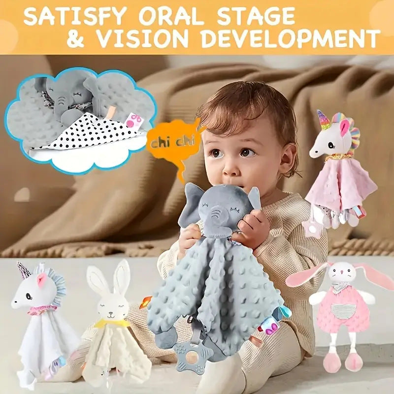 Baby Animal Comfort Towel, Soothing Doll, Sleep Companion, Baby Comfort Towel, Toy, Handkerchief, Saliva Towel - image 1