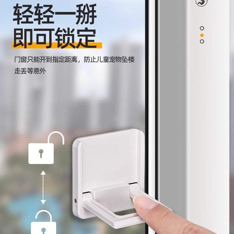 Window Limiters, Sliding Door Safety Locks, Wardrobe Sliding Door Anti-Push Fixed Anti-Fall Child Protection Locks Wholesale - image 2