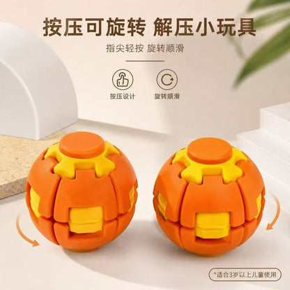 3D Printed Dopamine Pressure Deformable Rotating Ball Fingertip Spinning Top Stress Relief Toy Massage Ball - image 2