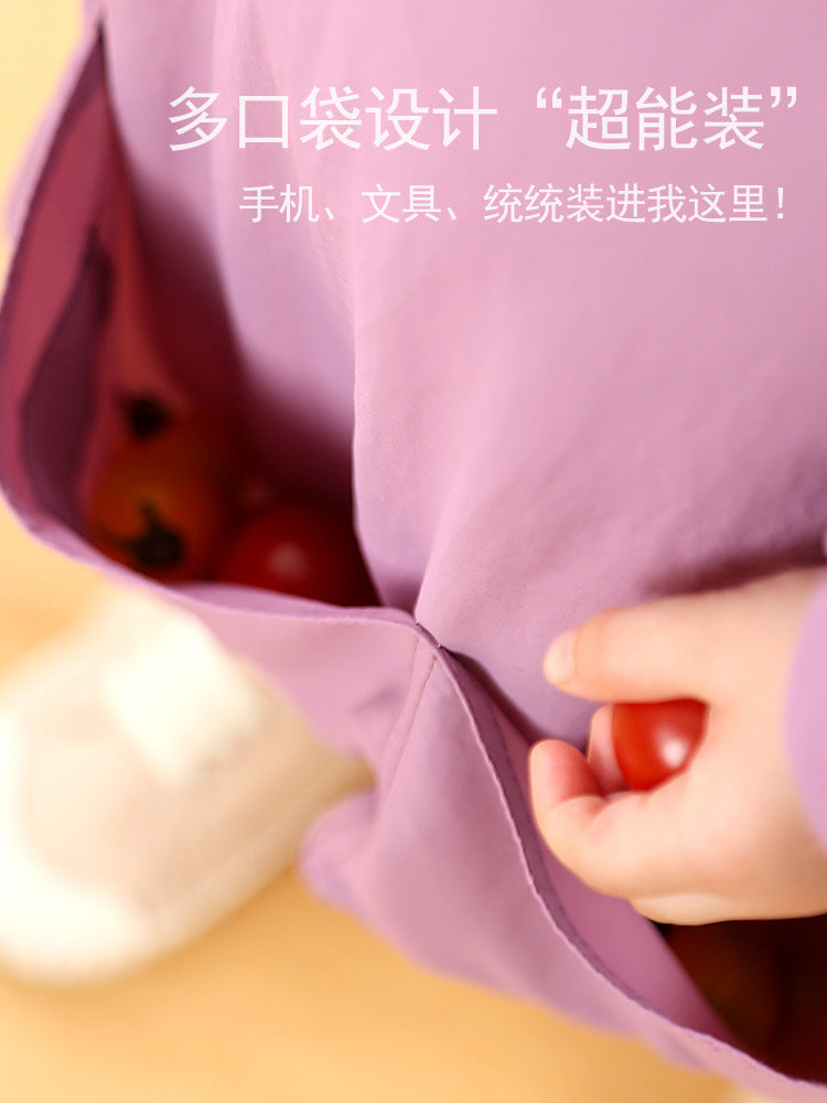 Baby Smock Children's Long-Sleeve Waterproof Apron Infant Feeding Bib Anti-Dirt Protective Clothing Painting Apron Autumn and Winter - image 5