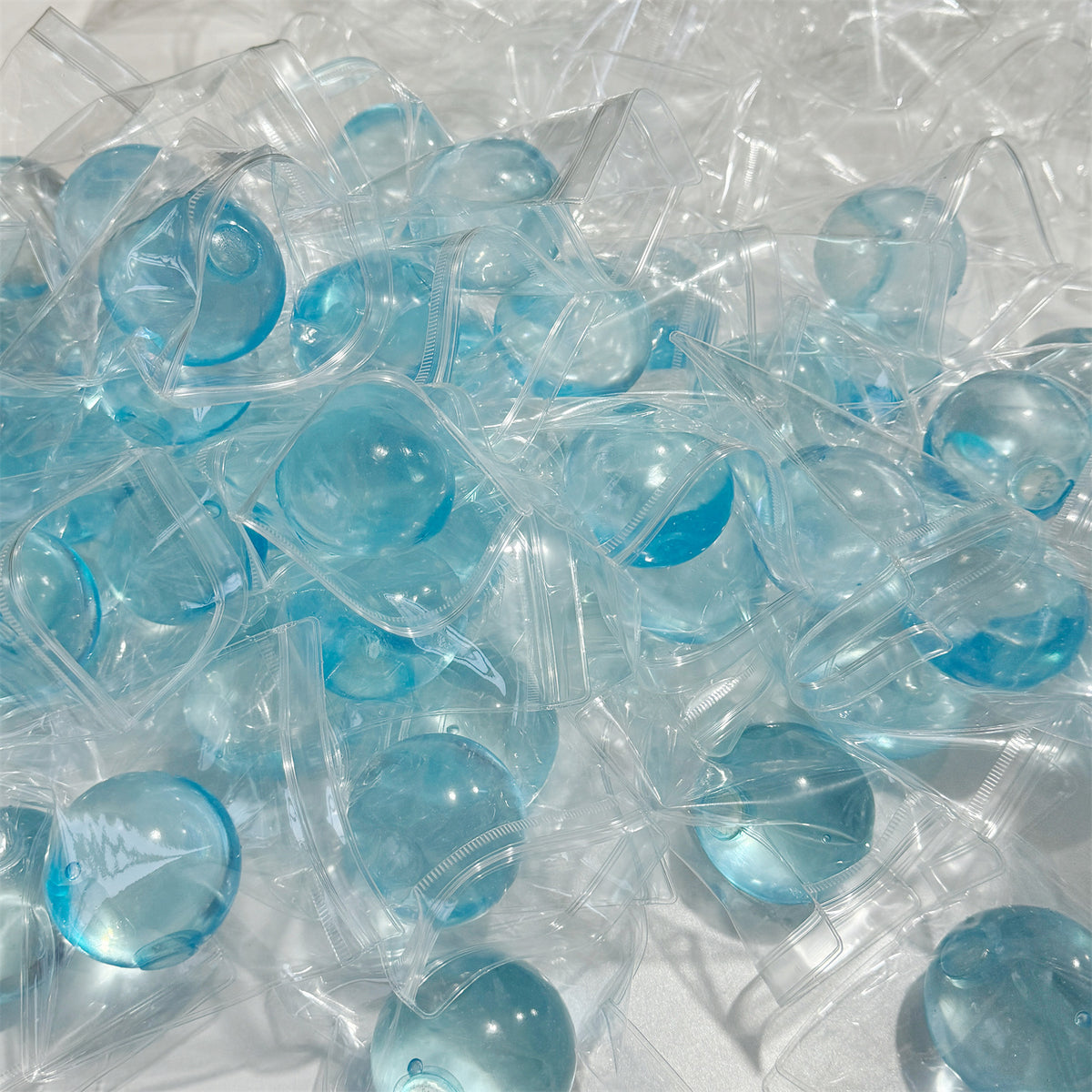 Transparent Handmade Ball in Blue, Pink, Yellow, Green, and Purple, Maltose Squeeze Toy, Slow Rebound Coconut Stress Relief Ball - image 3