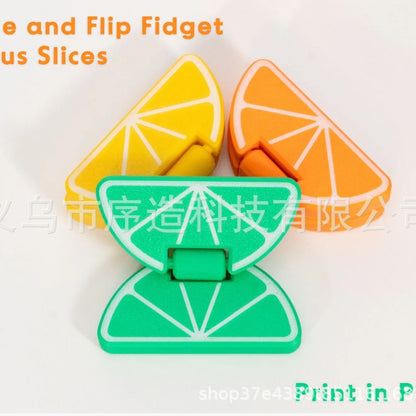 3D Printed Citrus Slider Flip Stress Relief Creative Cross-Border Bestseller Finger Play Dopamine Fidget Toy - image 3