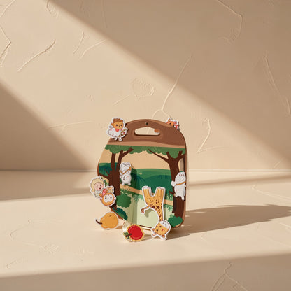 Polyester early education cloth book with sound paper and cognitive matching features