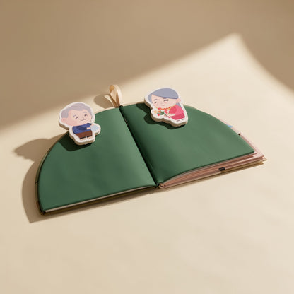 Polyester early education cloth book with sound paper and cognitive matching features - view 2