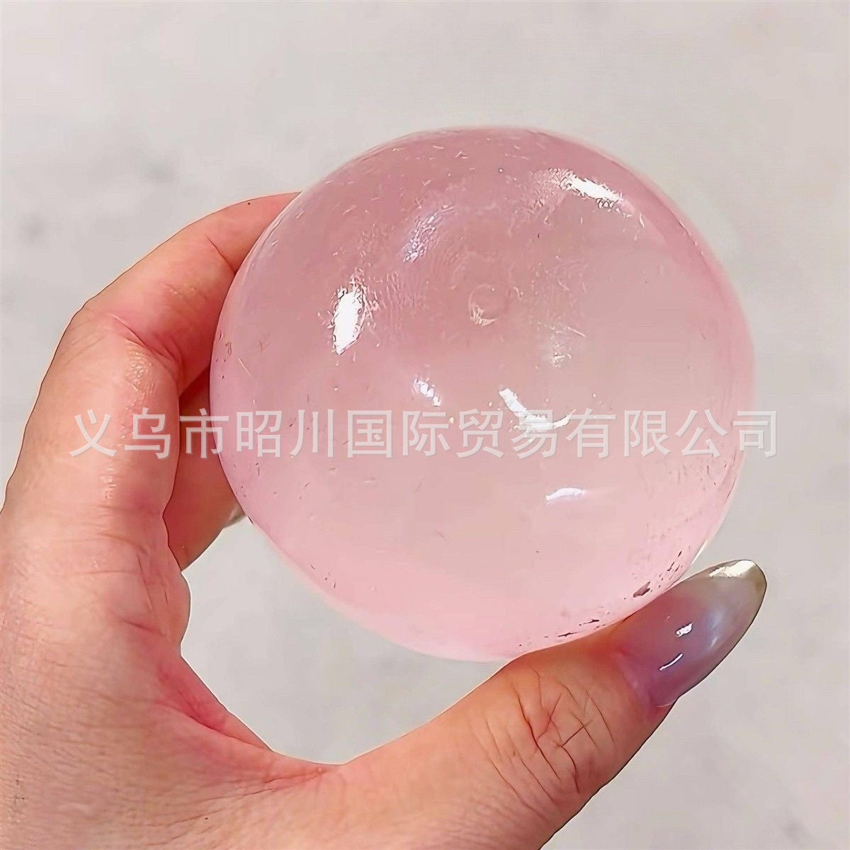 Handmade cherry pink transparent squishy toy, creative toy, popular online sensation, maltose stress-relief gadget, gift - image 1