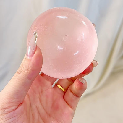 Handmade cherry pink transparent squishy toy, creative toy, popular online sensation, maltose stress-relief gadget, gift - image 3