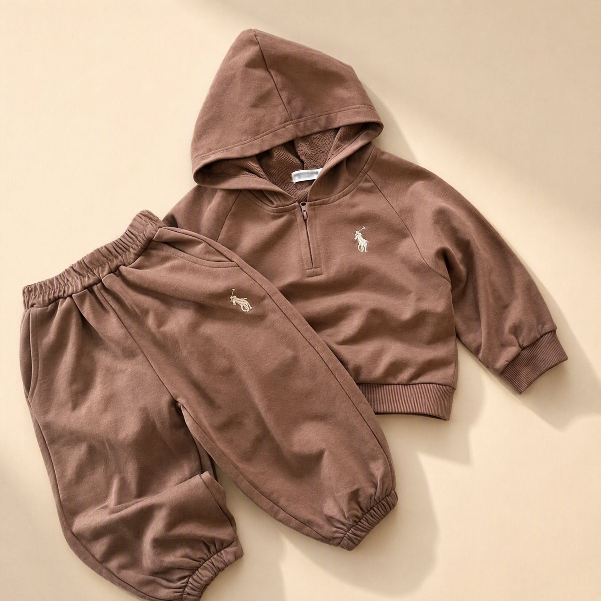 Children's two-piece set with a hooded long-sleeve sweatshirt and pants - view 2