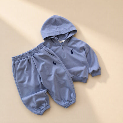 Children's two-piece set with a hooded long-sleeve sweatshirt and pants - view 3