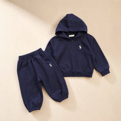 Children's two-piece set with a hooded long-sleeve sweatshirt and pants - view 4