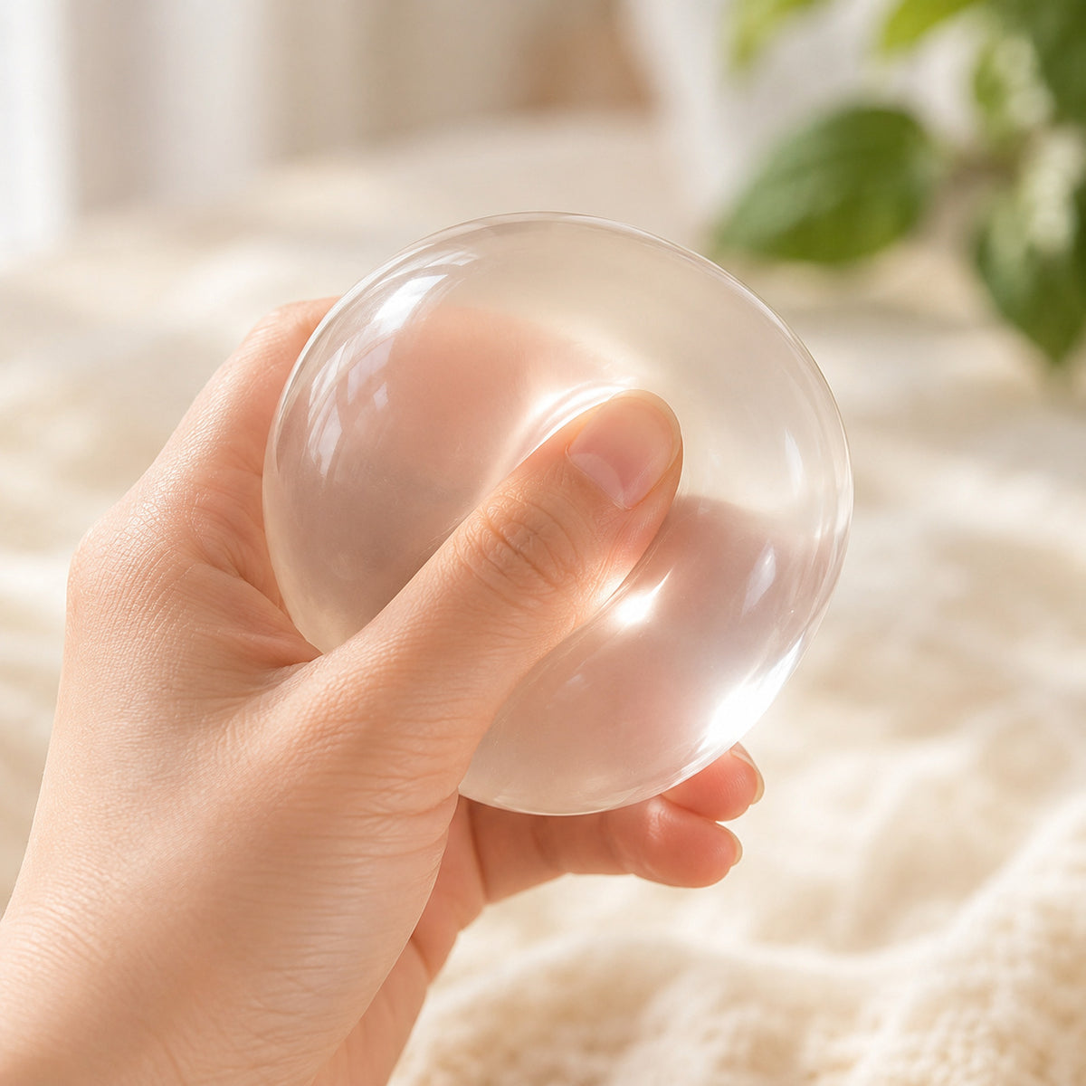 Popular Coconut Oil Squishy Toy, Translucent Vaseline Stress Relief Toy Ball, Moldable, Non-Rebound, Good Texture, Easy to Squeeze - image 3