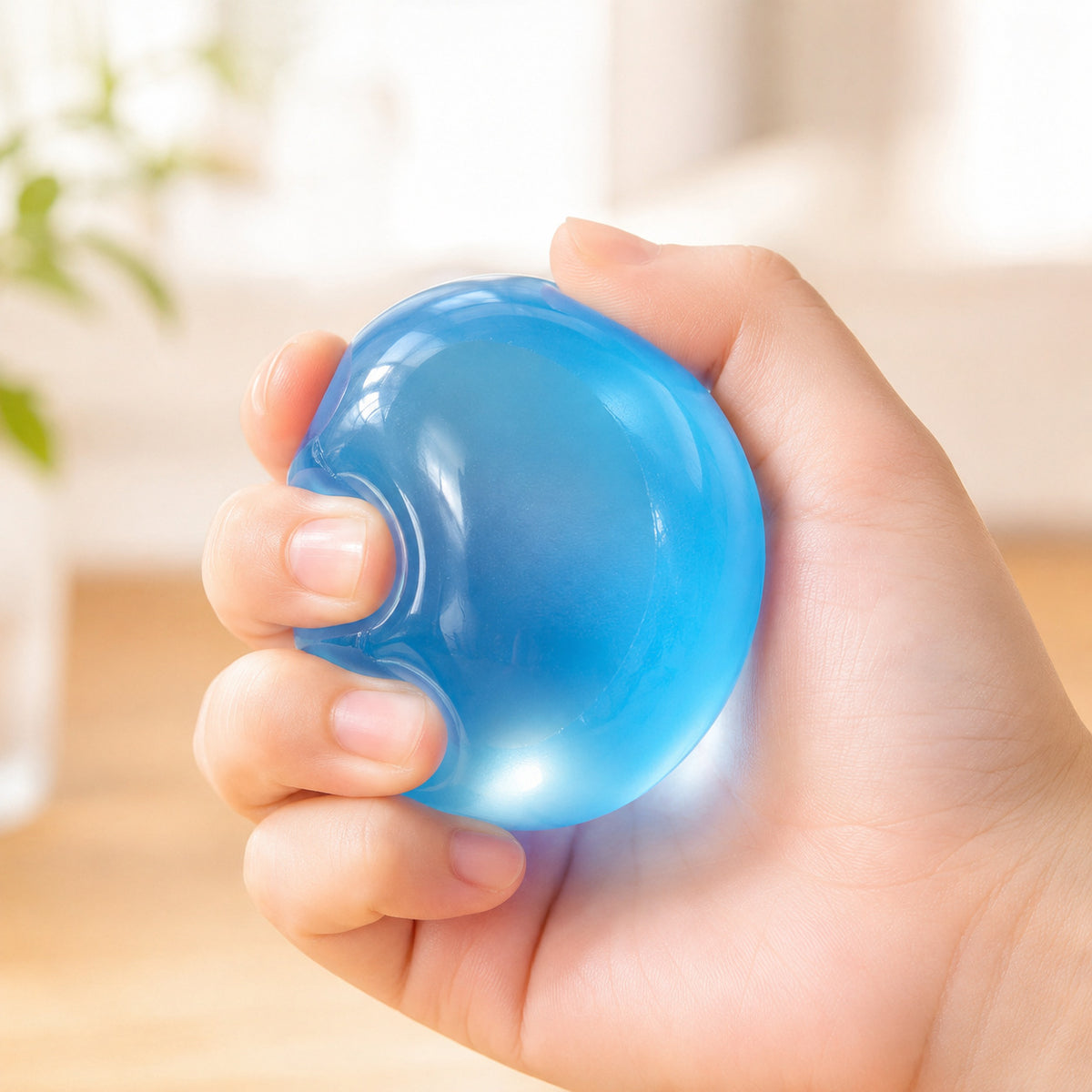 Popular Coconut Oil Squishy Toy, Translucent Vaseline Stress Relief Toy Ball, Moldable, Non-Rebound, Good Texture, Easy to Squeeze - image 4