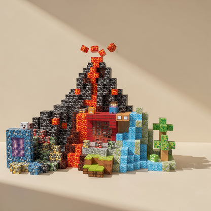 ABS magnetic building blocks supplied in a color box - view 2
