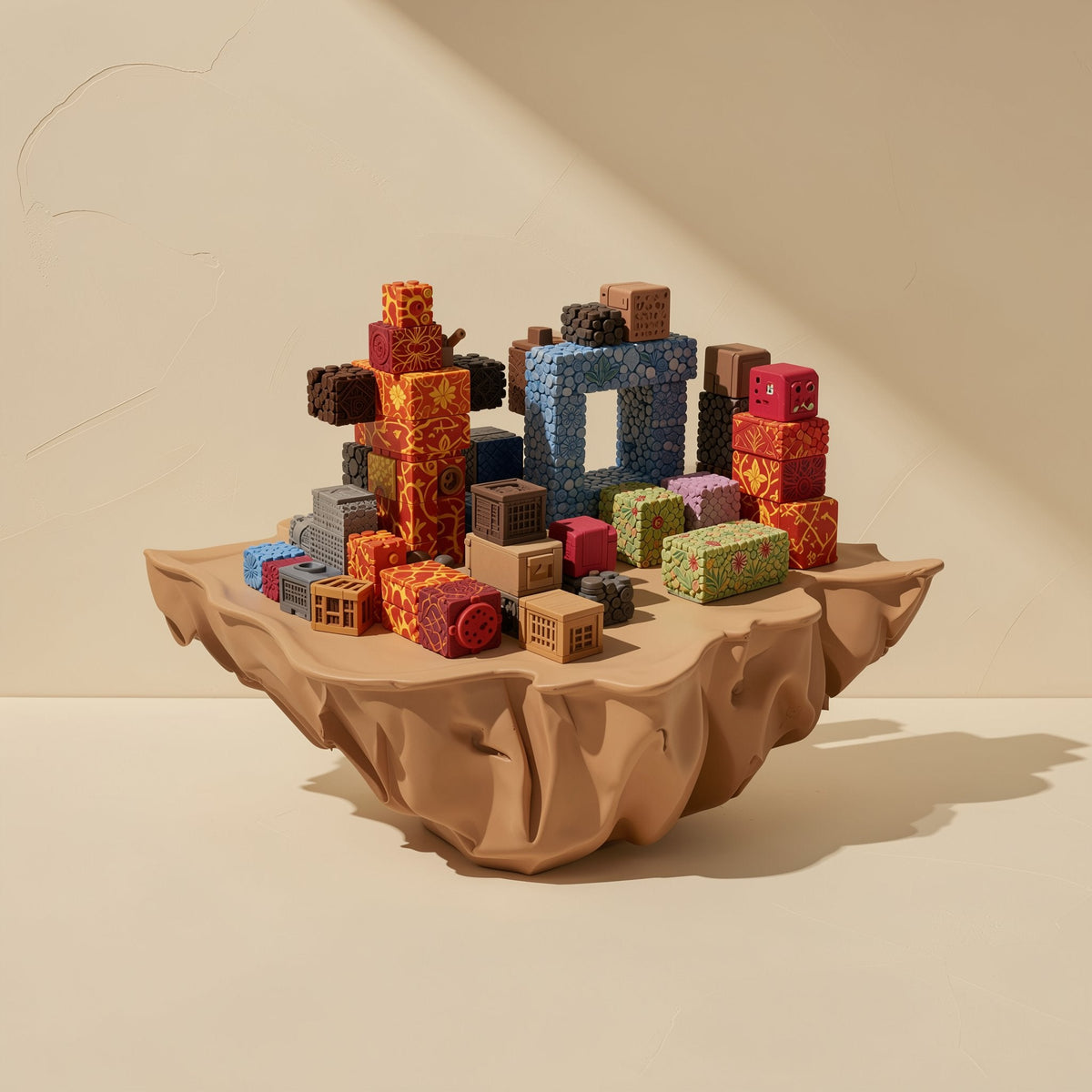 ABS magnetic building blocks supplied in a color box - view 3