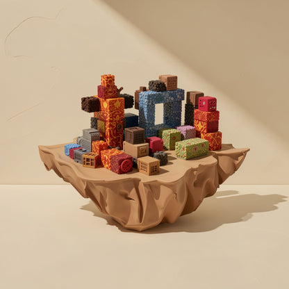 ABS magnetic building blocks supplied in a color box - view 3