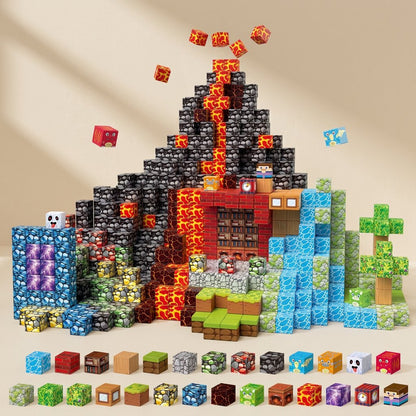 ABS magnetic building blocks supplied in a color box - view 5