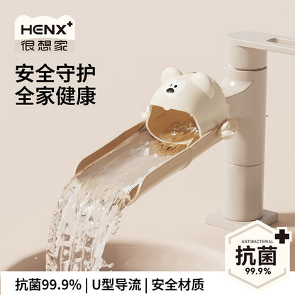 Faucet Extender for Baby Hand Washing, Cute Cartoon Universal Silicone Extension for Children, Splash-Proof Magic Device - image 1