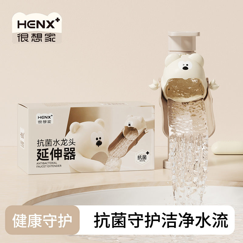 Faucet Extender for Baby Hand Washing, Cute Cartoon Universal Silicone Extension for Children, Splash-Proof Magic Device - image 3