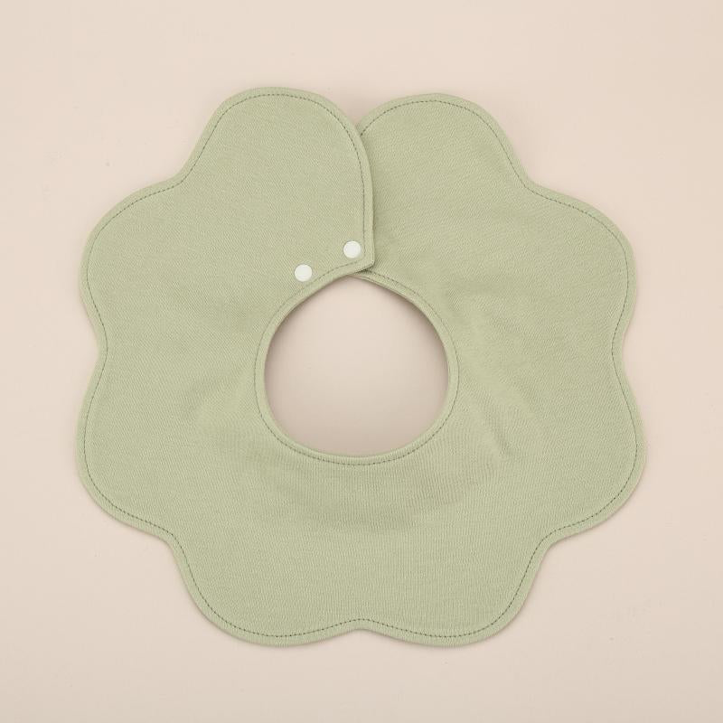 Korean-style ins baby bib, newborn saliva towel, baby bib, pure cotton double-sided children's saliva pocket - image 3