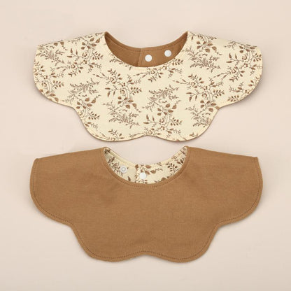 Korean-style ins baby bib, newborn saliva towel, baby bib, pure cotton double-sided children's saliva pocket - image 4