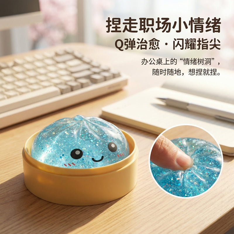 Cross-border bestseller maltose toy stress-relief sensory venting gadget, stress-relief toy squeeze toy bun - image 3