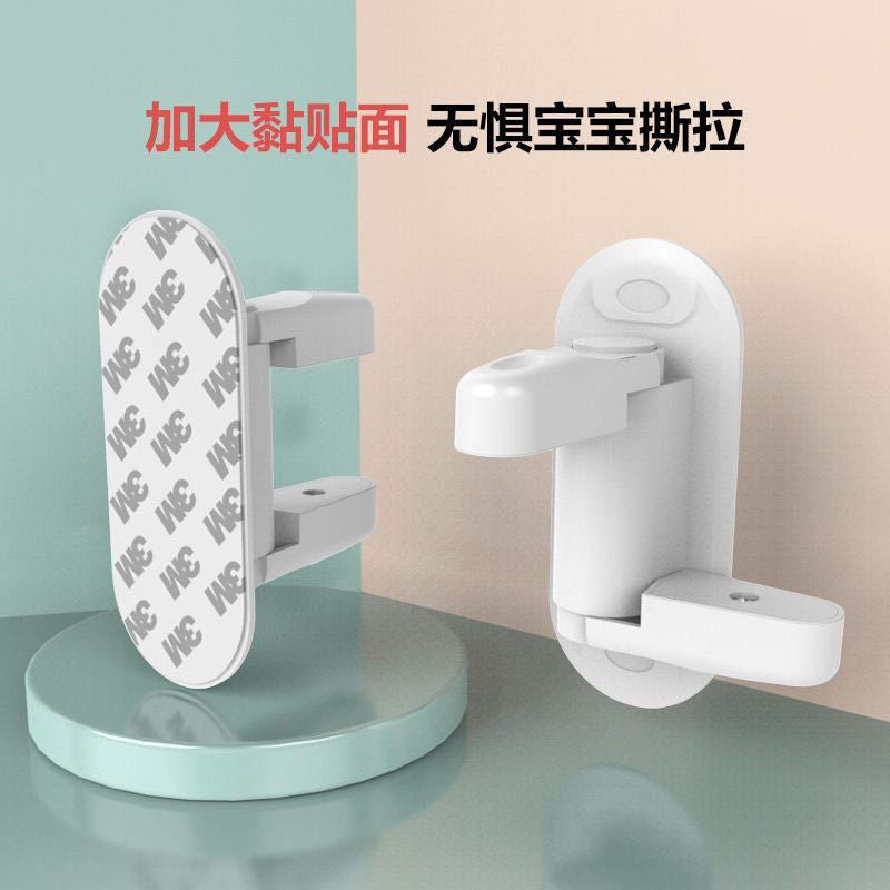 Anti-opening door latch, child safety door lock, baby anti-opening door stopper, pet anti-running safety lock, protective buckle - image 3