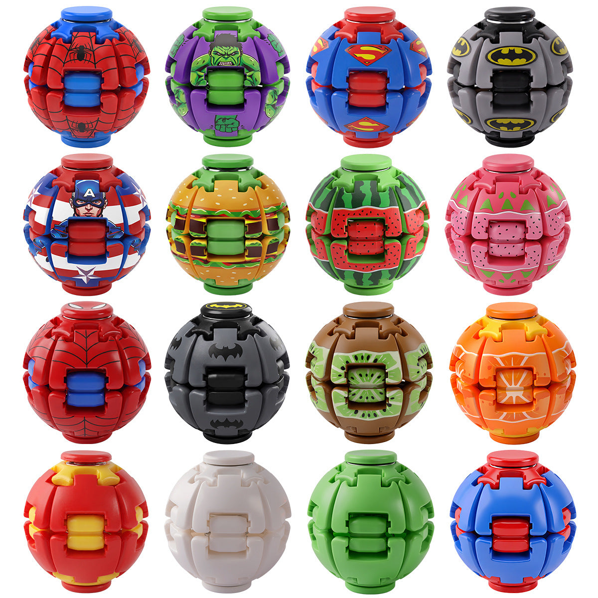 Amazon's new press-and-rotate gyro ball stress-relief toy EDC fidget spinner toy direct from the factory - image 1