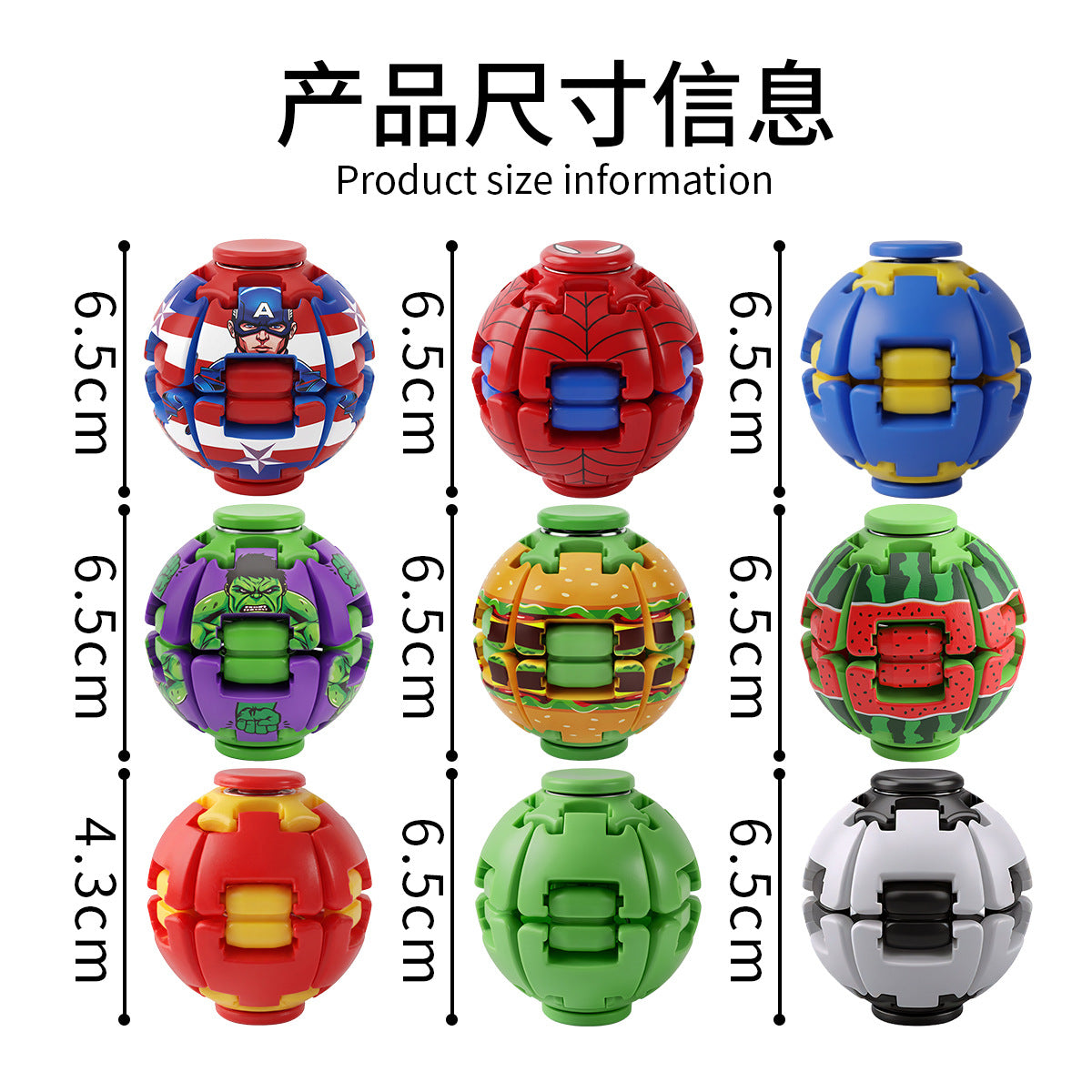 Amazon's new press-and-rotate gyro ball stress-relief toy EDC fidget spinner toy direct from the factory - image 2