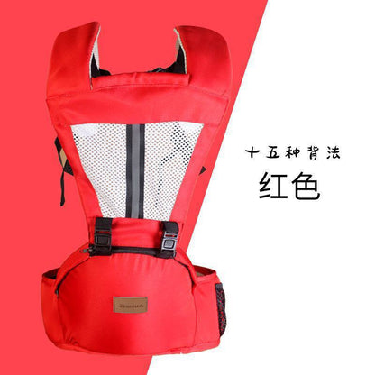 2-in-1 four-season baby carrier with waist stool, multifunctional child carrier with waist stool for newborns - image 1