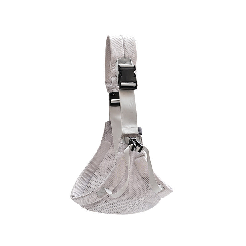 Widened mesh shoulder strap baby front-carrying harness, suitable for both horizontal and vertical carrying, easy to use, breathable, for all seasons, ideal for carrying children and older kids when g - image 5