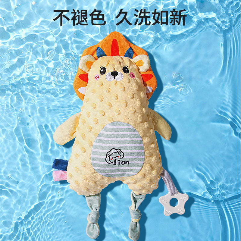 Soothing doll, baby comfort blanket, chewable plush toy, baby sleep aid, plush puppet, teething toy - image 1