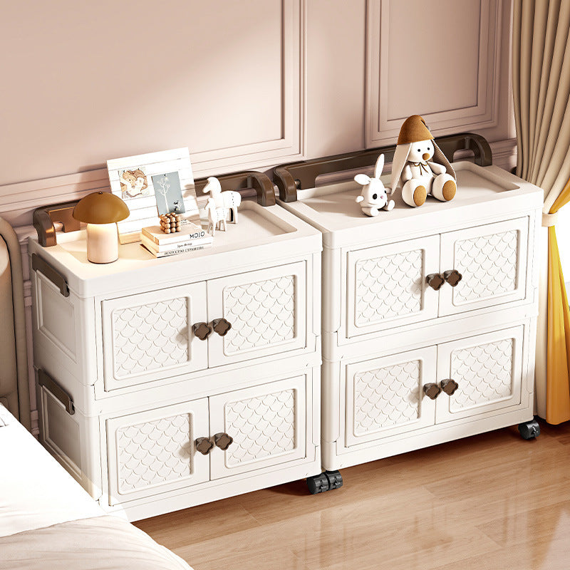 No-installation storage cabinet, shelf cabinet, household plastic folding children's wardrobe, snack toy clothing storage cabinet - image 4