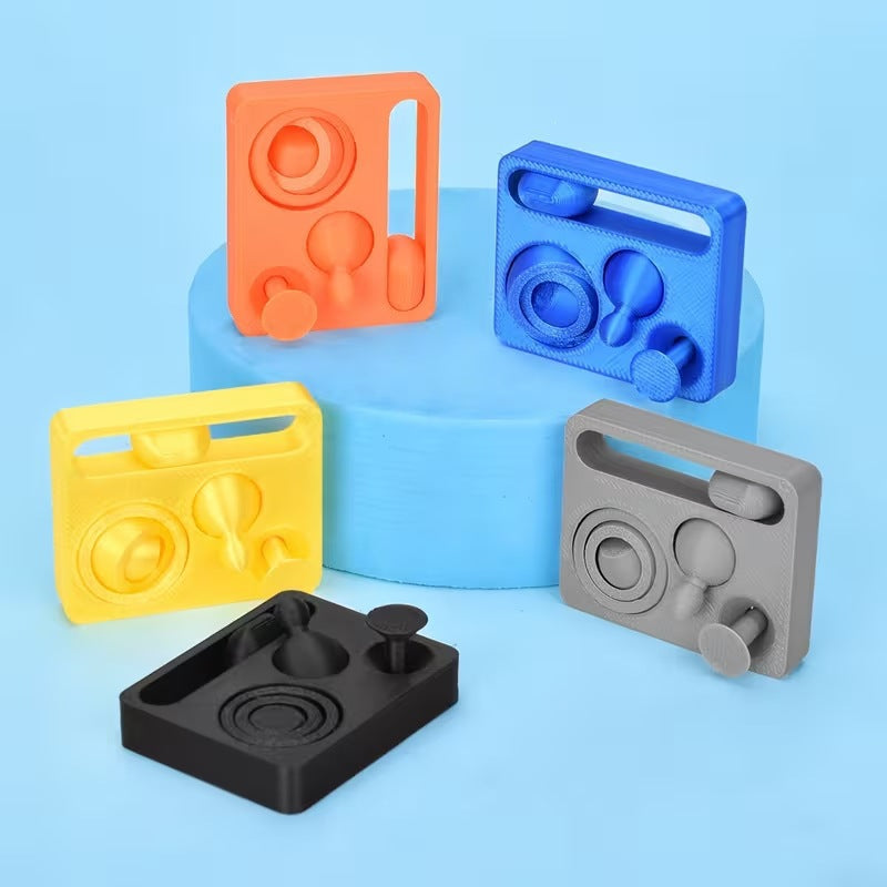 Cross-border bestseller 3D printed 4-in-1 rotating fingertip slider stress-relief toy, fingertip spinner stress-relief ornament - image 3