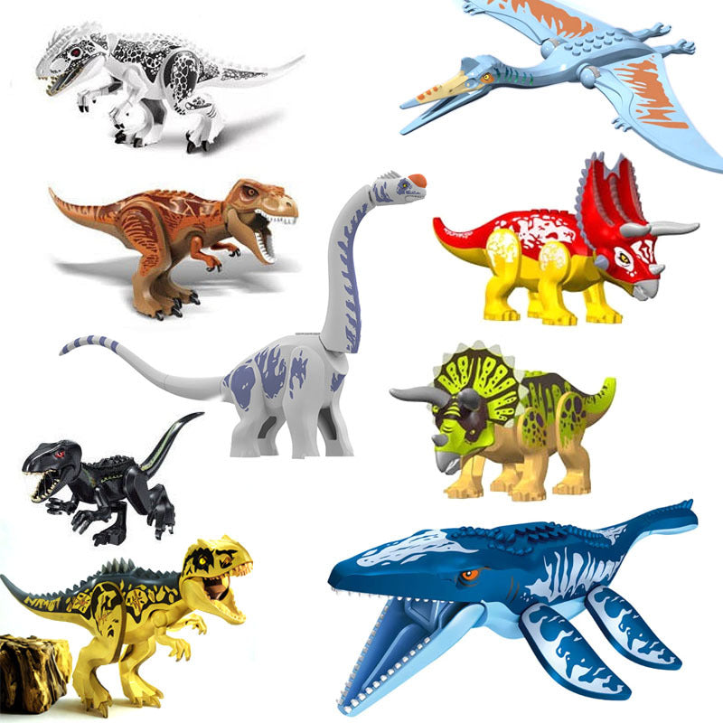 Dinosaur building block assembly toy, dinosaur egg, Tyrannosaurus rex, handmade creative model, educational science 3D puzzle animal - image 1