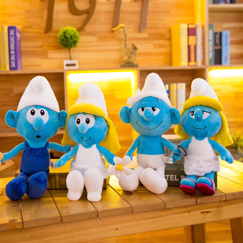 Blue Elf Doll Creative Toy Cartoon Blue Dad Plush Toy Pillow Stuffed Doll Birthday Gift Wholesale - image 1
