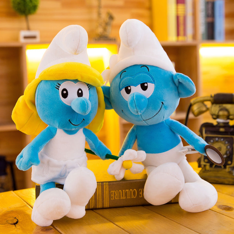 Blue Elf Doll Creative Toy Cartoon Blue Dad Plush Toy Pillow Stuffed Doll Birthday Gift Wholesale - image 2