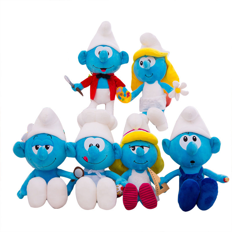 Blue Elf Doll Creative Toy Cartoon Blue Dad Plush Toy Pillow Stuffed Doll Birthday Gift Wholesale - image 5
