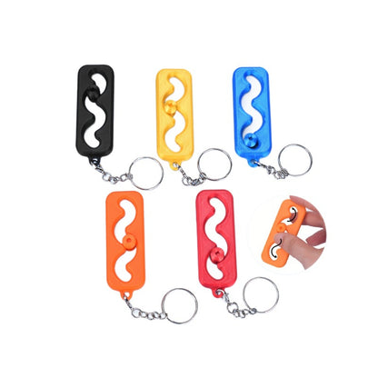 New 3D Printed Fingertip Stress Relief Toy for Cross-Border Trade, Creative and Fun Curved Slider Stress Relief Gadget Keychain - image 5