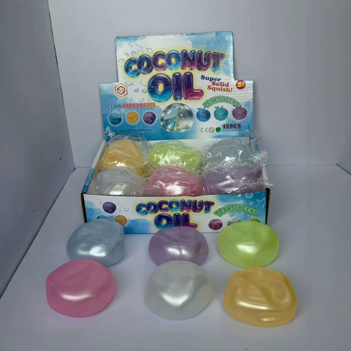 New cross-border product: Pearlescent coconut oil squeeze toy, moldable, non-rebound, good texture, stress-relief ball - image 3