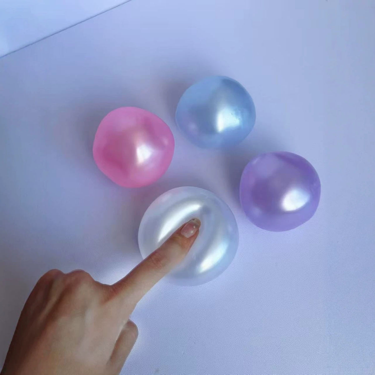 New cross-border product: Pearlescent coconut oil squeeze toy, moldable, non-rebound, good texture, stress-relief ball - image 4