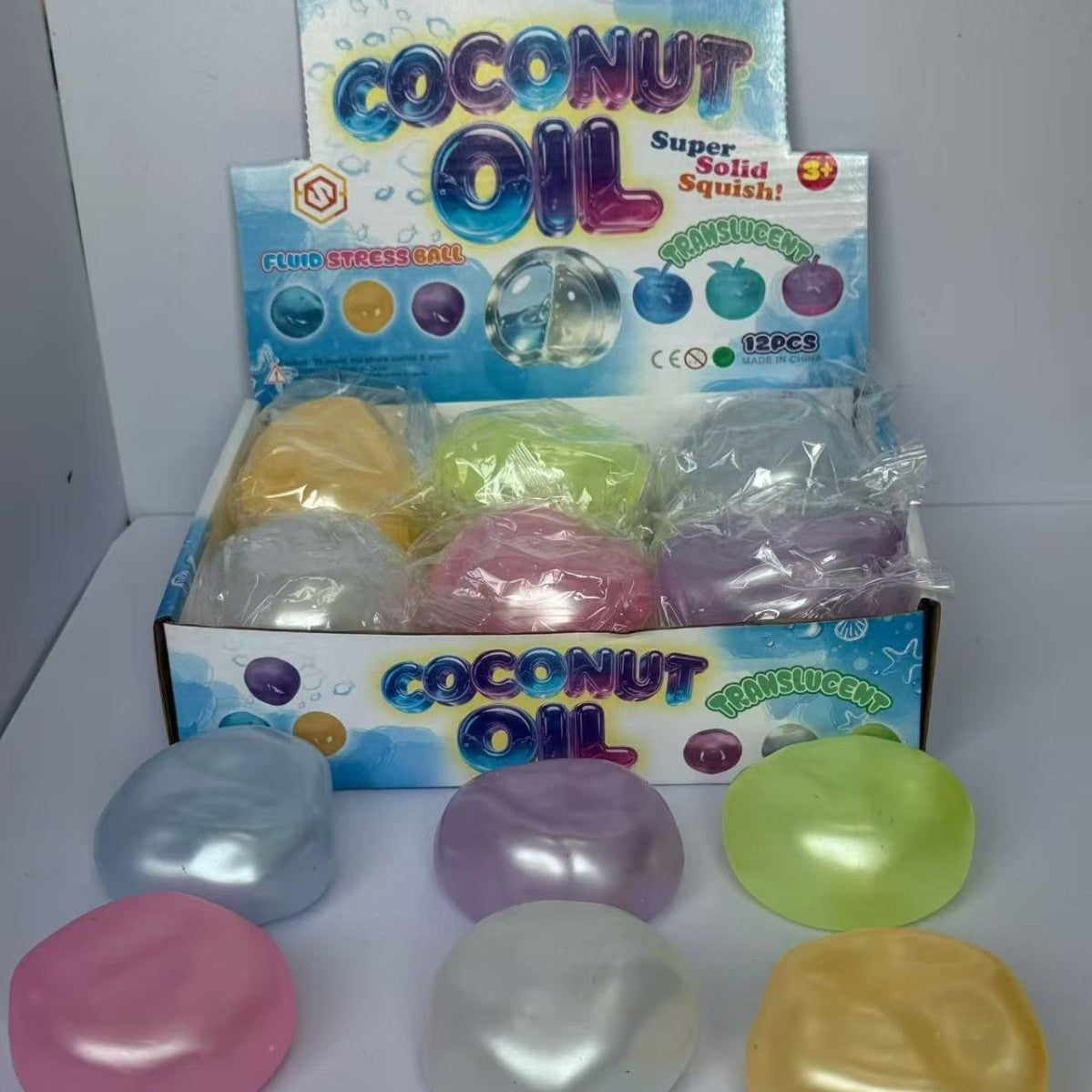 New cross-border product: Pearlescent coconut oil squeeze toy, moldable, non-rebound, good texture, stress-relief ball - image 5