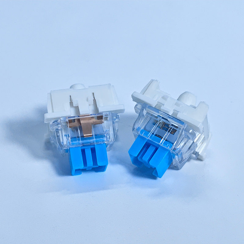 Decompression toy key switch, pinless, dustproof, blue switch body, crisp sound, direct shipment from the mechanical switch manufacturer - image 3