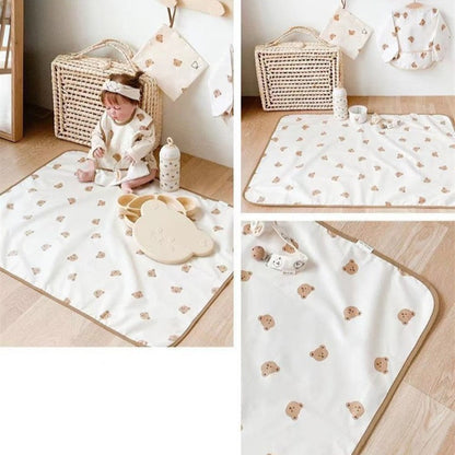 Baby TPU portable diaper changing pad, foldable urine pad, multifunctional baby diaper changing table, urine-proof pad ins - image 3